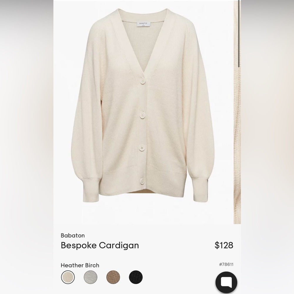 NWT Aritzia Babaton Bespoke Cardigan